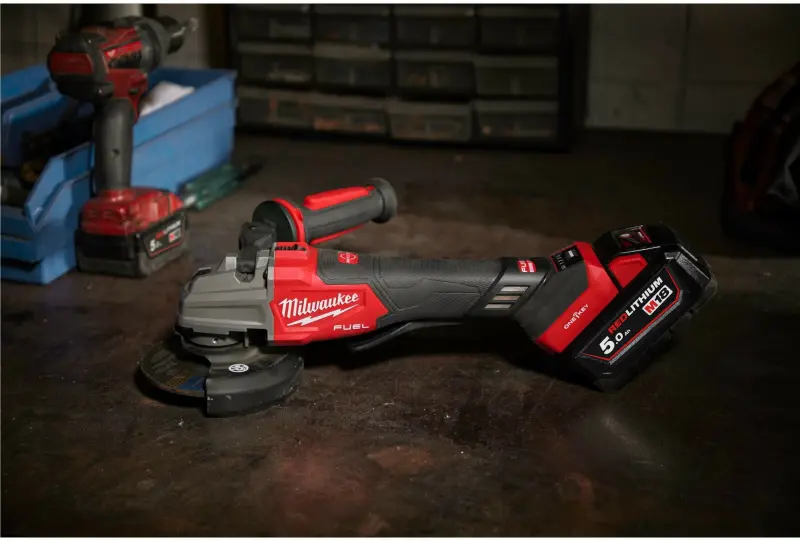 Aku úhlová bruska 125 mm Milwaukee M18 FSAGSVO125X-0X s kolébkovým spínačem, bez Aku, 4933493552 (MI4933493552)